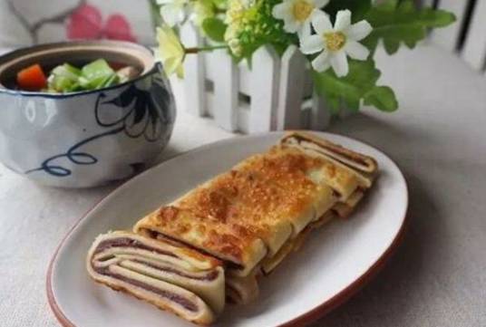 水饺豆沙煎饼