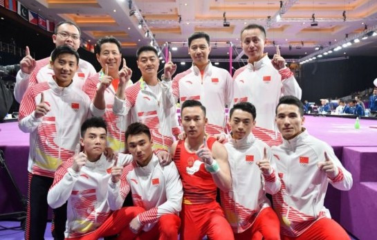 雅加达亚运会中国体操队