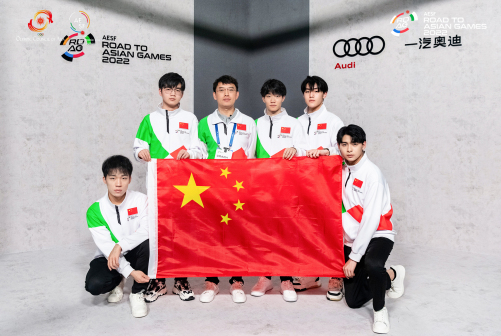 赛场后台合影