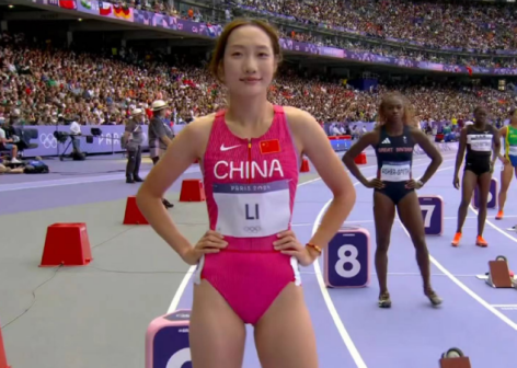中国选手李玉婷在比赛中