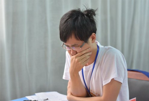 赵鑫鑫在比赛中