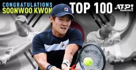 ATP官方祝贺权纯雨首进前100